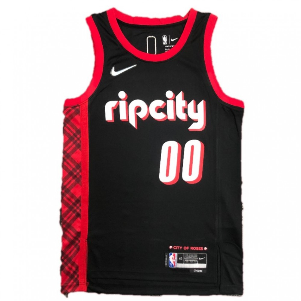 Men's Portland Trail Blazers Carmelo Anthony #00 Black 2021/22 Swingman NBA Jersey-City Edition-Pro Kit Vault | Brand New 26/27 Sports Jerseys